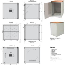 Baie serveur 18U insonorisée 19 pouces