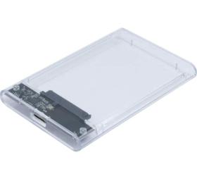 Boitier externe USB 3.0 transparent pour disque dur 2,5