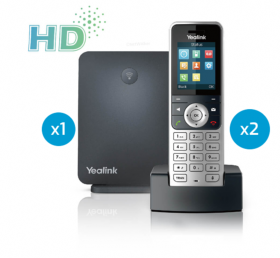 Starter kit Yealink Borne W60 + 2 tlphones DECT W53H