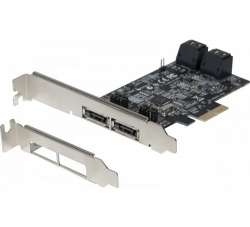 Carte PCI Express 2.0 RAID 4 canaux 6 ports SATA