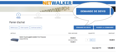 Obtenir un devis sur NetWalkerStore