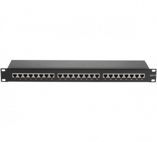 Panneau de brassage 19 CAT6 STP 24 ports