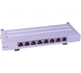 afficher l'article Panneau de brassage Rail DIN Cat 6a STP 8 ports