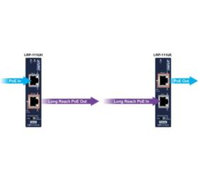 Kit de rallonge PoE++ 800 m sur RJ45 Planet LRP-111U