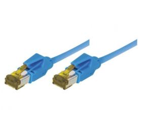 Cordon ethernet 10 gigabit Cable Draka Cat.7 bleu - 50 cm