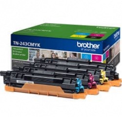 Pack 4 toners 1000 pages Brother TN-243CMYK