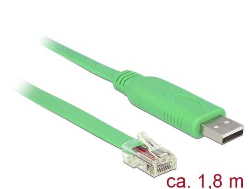 Câble adaptateur USB-A vers série RS-232 RJ45