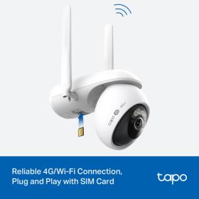 Kit caméra Pan/Tilt WiFi/4G solaire TP-Link Tapo