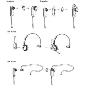 Casque sans fil convertible Yealink WH63 Teams