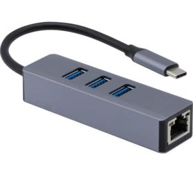 Adaptateur USB-C vers RJ45 giga Boot PXE + Hub 3 ports