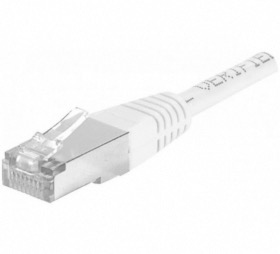 Cble RJ45 blanc 25 M catgorie 6a S/FTP cuivre