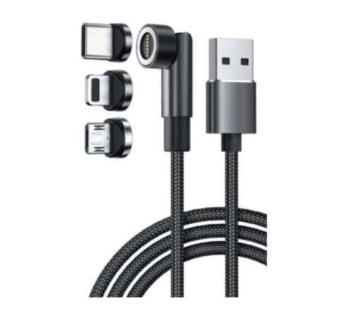 Cordon USB de charge 3 têtes magnétiques 1 m