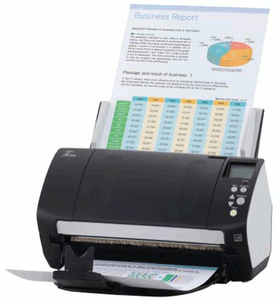 Scanner Fi-7160 en action