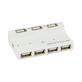 Hub USB 2.0 avec 7 ports auto alimenté