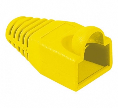 Manchons RJ45 diamètre 5,5 mm jaunes sachet de 10