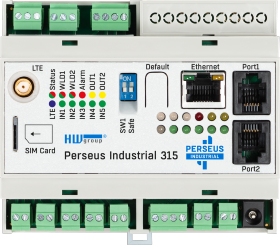 Perseus Industrial 315 LTE 4G - Surveillance à distance sur rail DIN