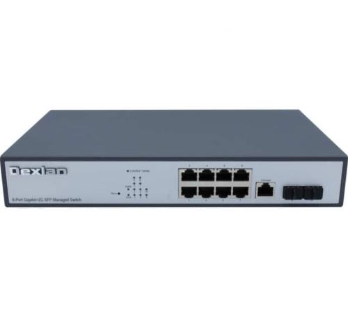 Switch rackable 8 ports gigabit 2 SFP