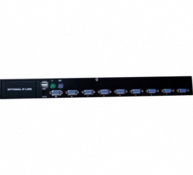 Switch KVM VGA/PS2-USB 8 ports évolutif IP