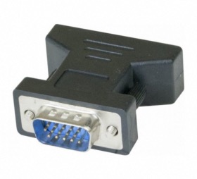 Adaptateur DVI femelle / VGA mâle monobloc