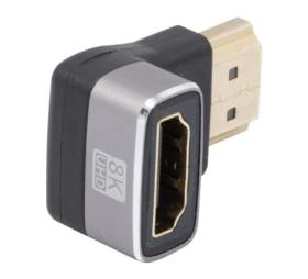 Adaptateur HDMI 2.1 8K M/F coudé vertical 90°