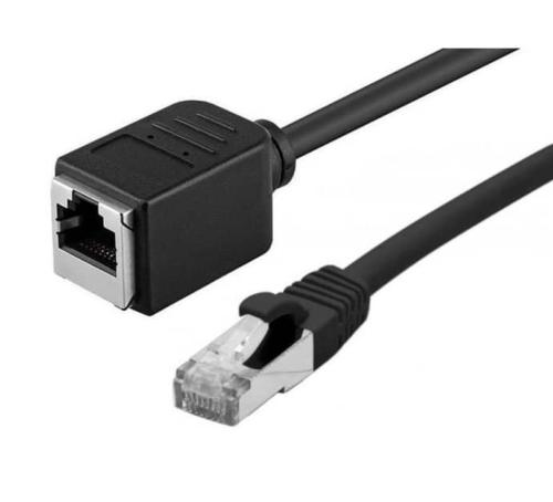 Rallonge RJ45 cat6a S/FTP LS0H Snagless 2 m noire