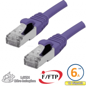 Câble RJ45 Cat 6a F/FTP LSZH 2 m violet