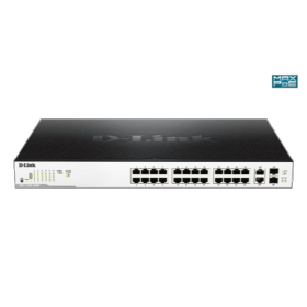 afficher l'article Switch D-LINK EasySmart 24 ports giga PoE 2 combo SFP