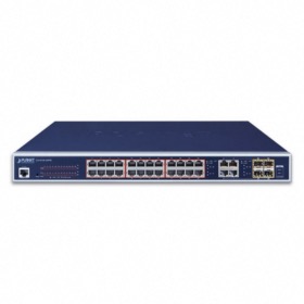 Switch 24 ports Gigabit PoE+ 4 SFP combo Planet GS-4210-24P4C