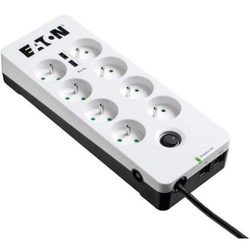 Multiprise Protection Box 8 Tel / Internet USB FR Eaton