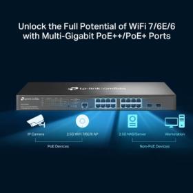 Switch 16 ports 2,5 giga 8 PoE+ 2 SFP+ TP-Link SG3218XP-M2