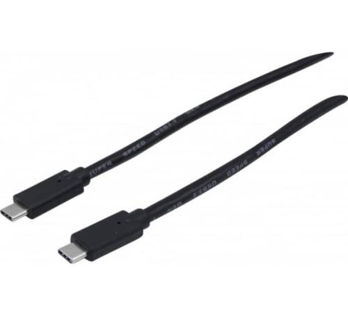 Cordon USB 3.2 Gen1 type C M/M 1 m noir