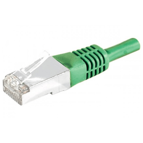 Câble RJ45 vert 2 M catégorie 6a S/FTP cuivre