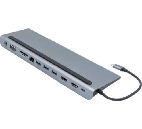 Station d'accueil USB-C 11 ports triple affichage