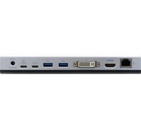 Dock Station USB-C HDMI DVI LAN 6 ports A/C