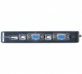 Mini switch KVM VGA/USB 4 ports
