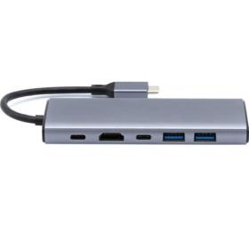 Station d'accueil USB-C 6 ports HDMI/RJ45/USB