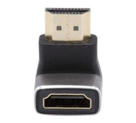 Adaptateur HDMI 2.1 8K M/F coudé vertical 90°