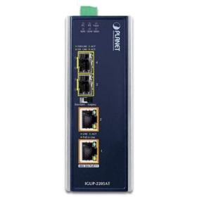 Convertisseur industriel giga PoE++ SFP Planet IGUP-2205AT