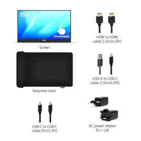 Moniteur portable Tactile USB-C 15,6 pouces Port Connect