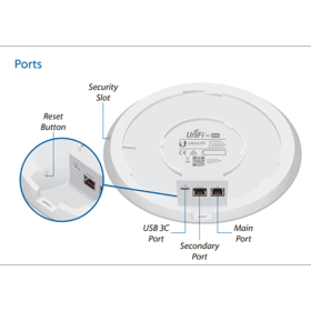 Points d'accès WiFi managés UAP-AC-HD UBIQUITI pack de 5