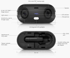 Caméra IP extérieure 16MP UniFi Protect G6 180° noire