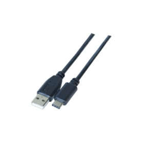Cordon USB 2.0 type AC 1 m noir