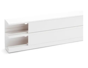 Goulotte CLIDI PVC blanc 130x55 2 mètres Rehau