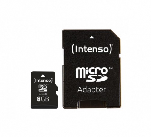 Carte MicroSDHC Class 10 Intenso 8Go