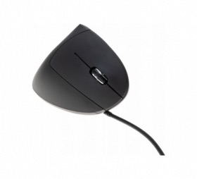 Souris verticale noire USB pour droitier