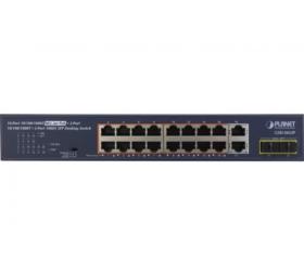 Switch 18 ports gigabit 16 PoE+ 2 SFP Planet GSD-2022P