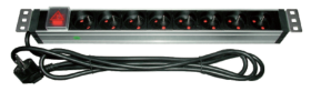 Multiprise rackable 8 prises FR + interrupteur prot�g�