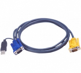 Cordon KVM VGA/USB 6 mètres ATEN 2L-5206UP