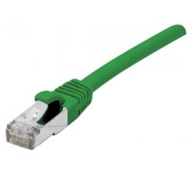 Cable ethernet Cat 6a 10 Gbe LSOH snagless vert - 15 cm