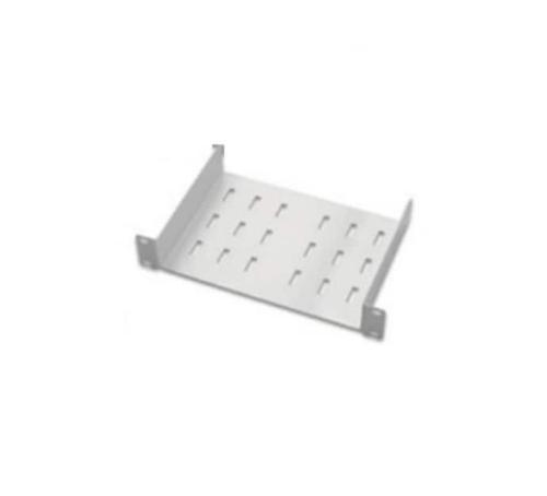 Étagère 19 Pouces 1 U - Rack Gris Pour Armoire Réseau - Capacité 15 Kg - Tôle Perforée Robuste - Idéale Pour Matériel Serveur